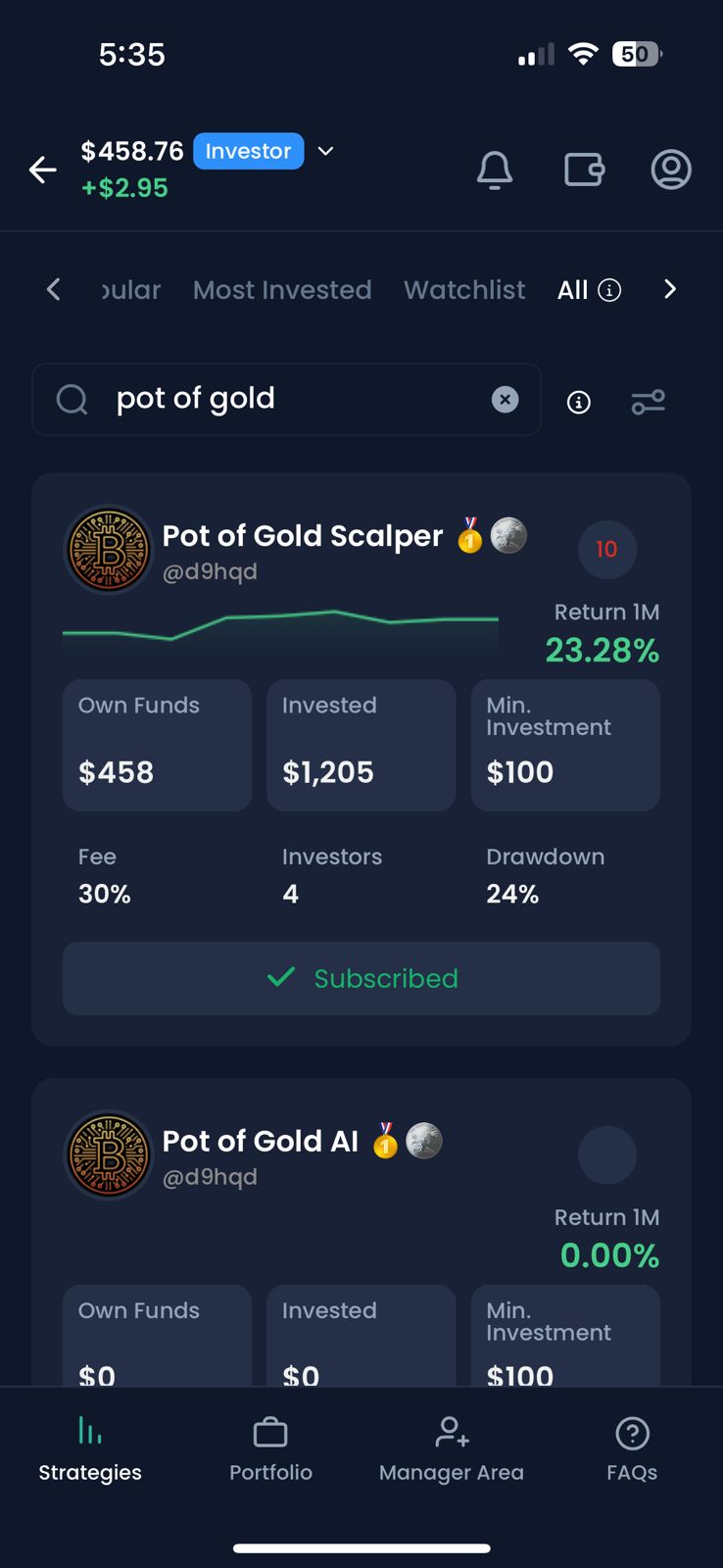 Already copied - PnL at top