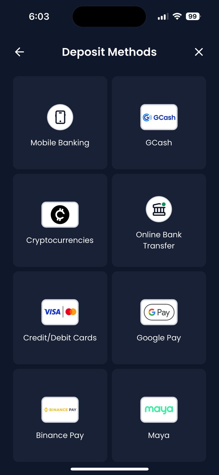 Deposit confirmation - transaction details